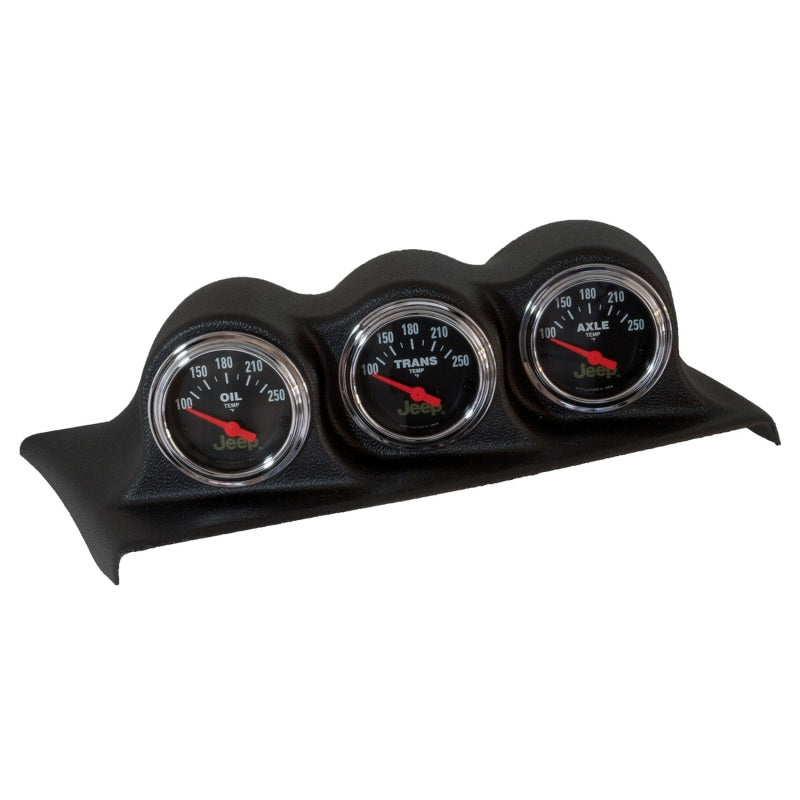 Autometer 07-10 Wrangler JK 2.0625in Triple Direct Fit Dash Pod Gauge Pods AutoMeter