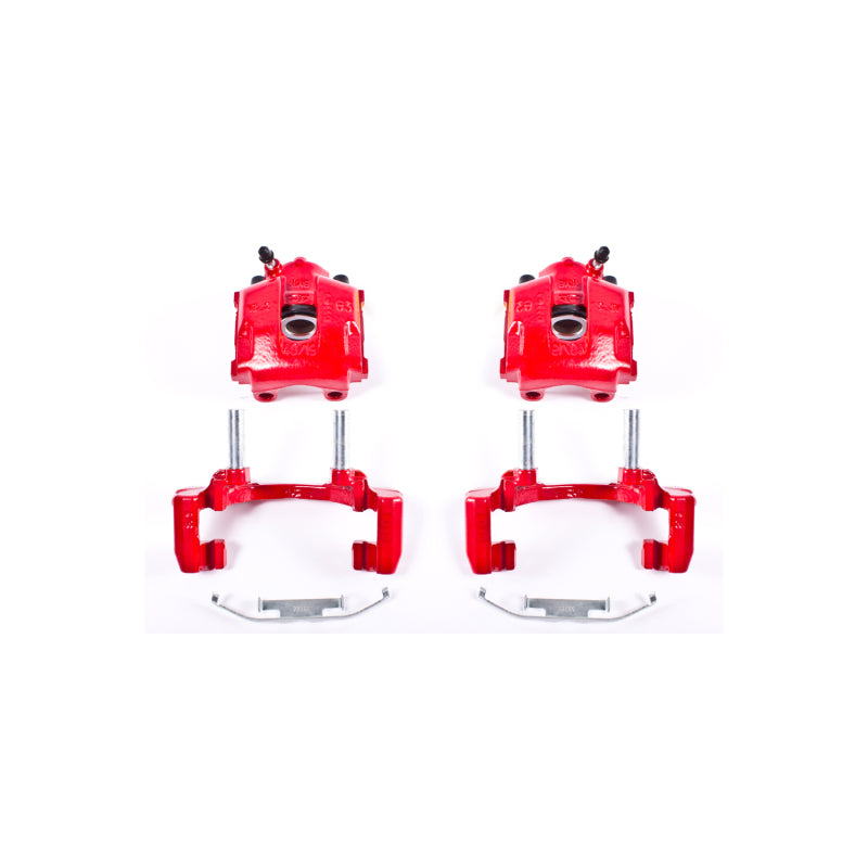 Power Stop 2000 BMW 323Ci Rear Red Calipers w/Brackets - Pair Brake Calipers - Perf PowerStop