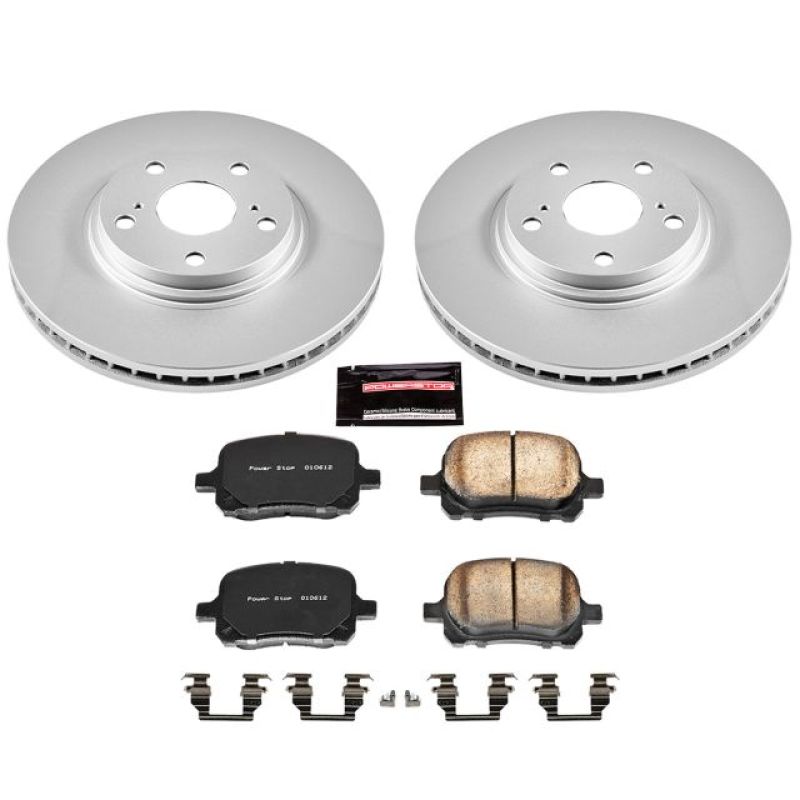 Power Stop 99-01 Lexus RX300 Front Z17 Evolution Geomet Coated Brake Kit Brake Kits - Performance Blank PowerStop