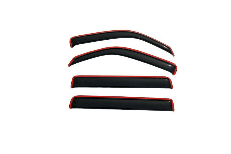 AVS 07-11 Dodge Nitro Ventvisor In-Channel Front & Rear Window Deflectors 4pc - Smoke Wind Deflectors AVS