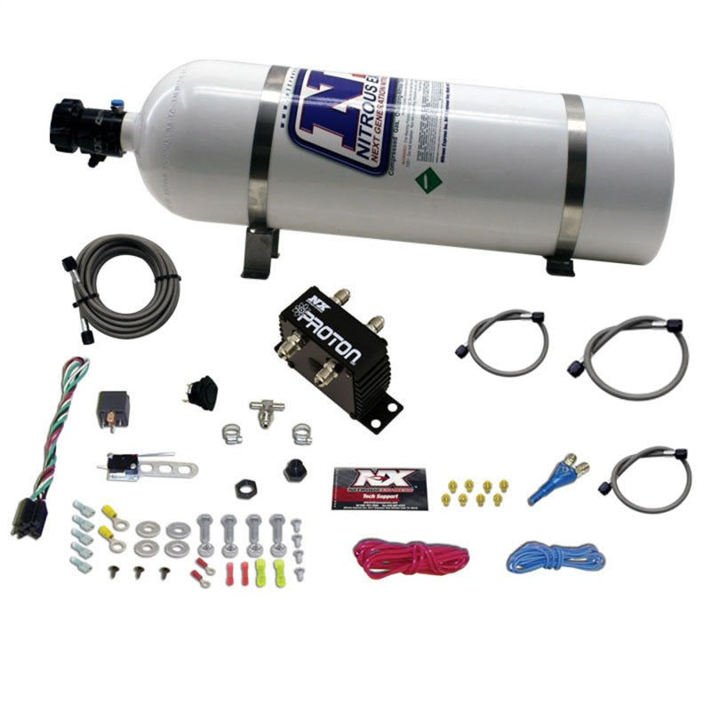 Nitrous Express Proton Plus Nitrous Kit w/15lb Bottle Nitrous Systems Nitrous Express