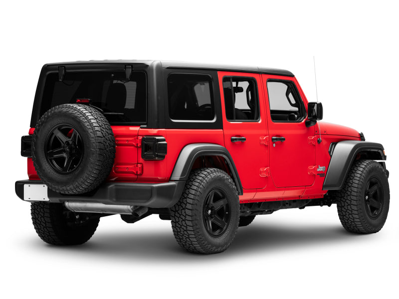 Raxiom 18-22 Jeep Wrangler JL Axial Series Plateau LED Tail Lights- Black Housing (Smoked Lens) Tail Lights Raxiom