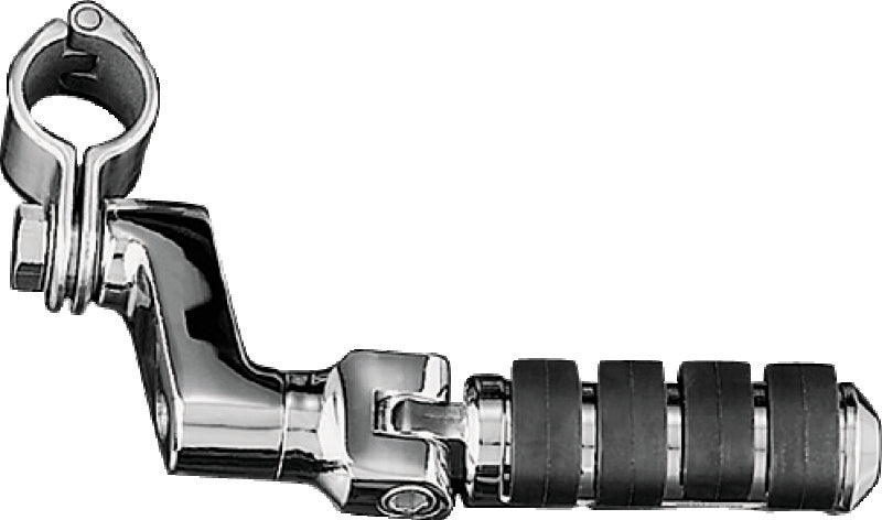 Kuryakyn Small ISO Offset Highway Pegs With 1-1/4inch Clamp Chrome (Pair) Footpegs Kuryakyn