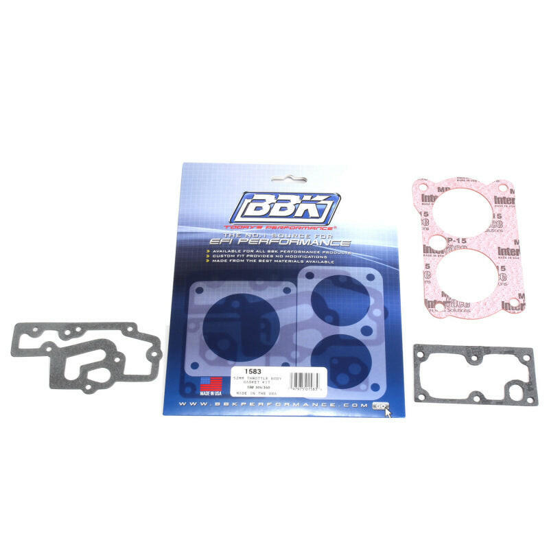 BBK 85-97 GM 305350 LT1 Twin 52mm Throttle Body Gasket Kit Air Intake Components BBK