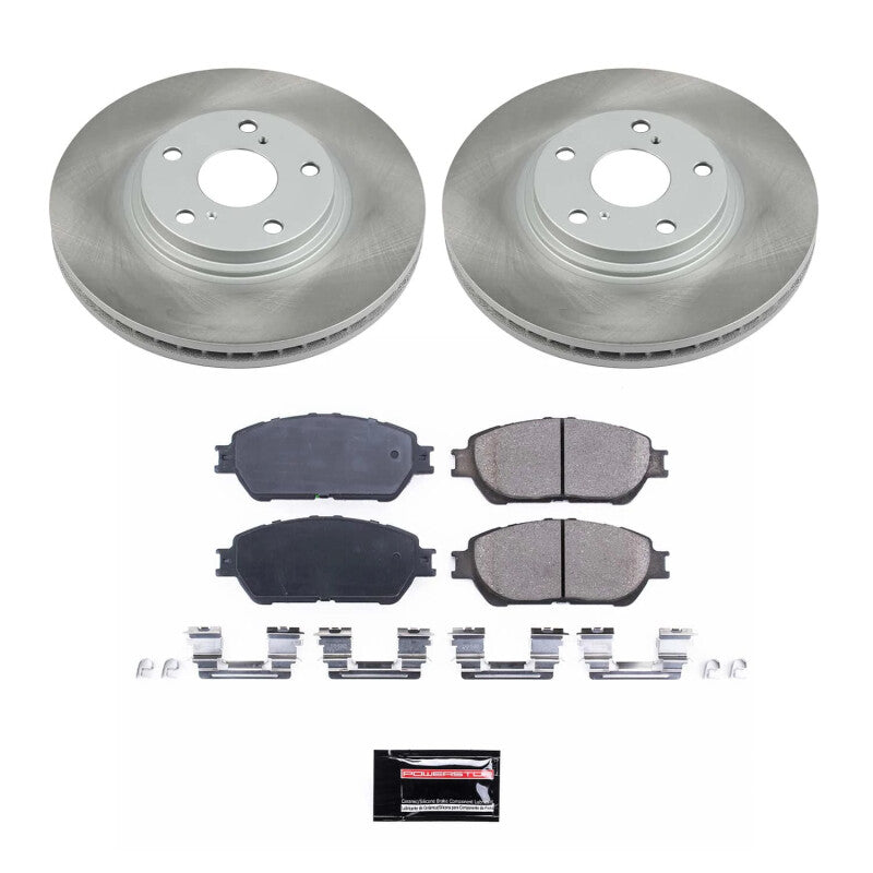 Power Stop 04-06 Lexus ES330 Front Semi-Coated Rotor Kit Brake Kits - Performance Blank PowerStop