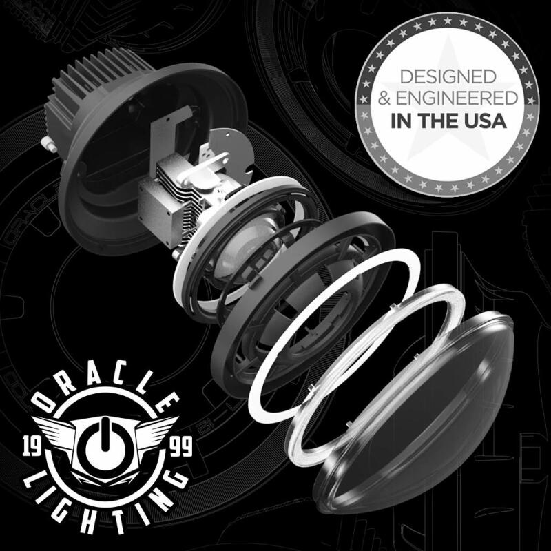 Oracle Oculus 7in Bi-LED Projector Headlights for Jeep Wrangler JK - 6000K Headlights ORACLE Lighting