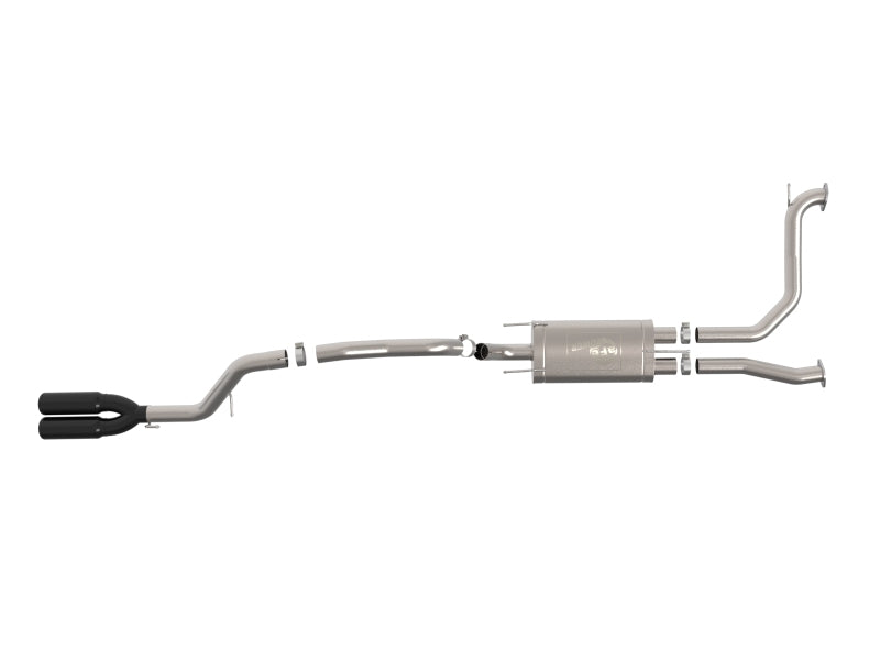 aFe Vulcan Series 3in Stainless Steel Cat-Back Exhaust w/ Black Tip Nissan Armada 25-26 V6-3.5L (tt) Catback aFe