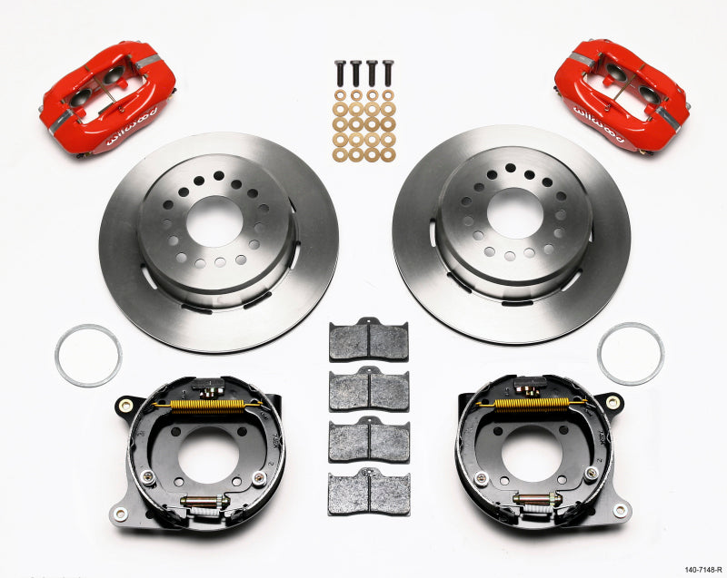 Wilwood Forged Dynalite P/S Park Brake Kit Red 93-97 Camaro/Firebird Big Brake Kits Wilwood