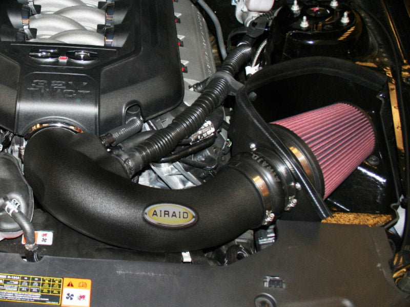 Airaid 11-14 Ford Mustang GT 5.0L MXP Intake System w/ Tube (Oiled / Red Media) Cold Air Intakes Airaid