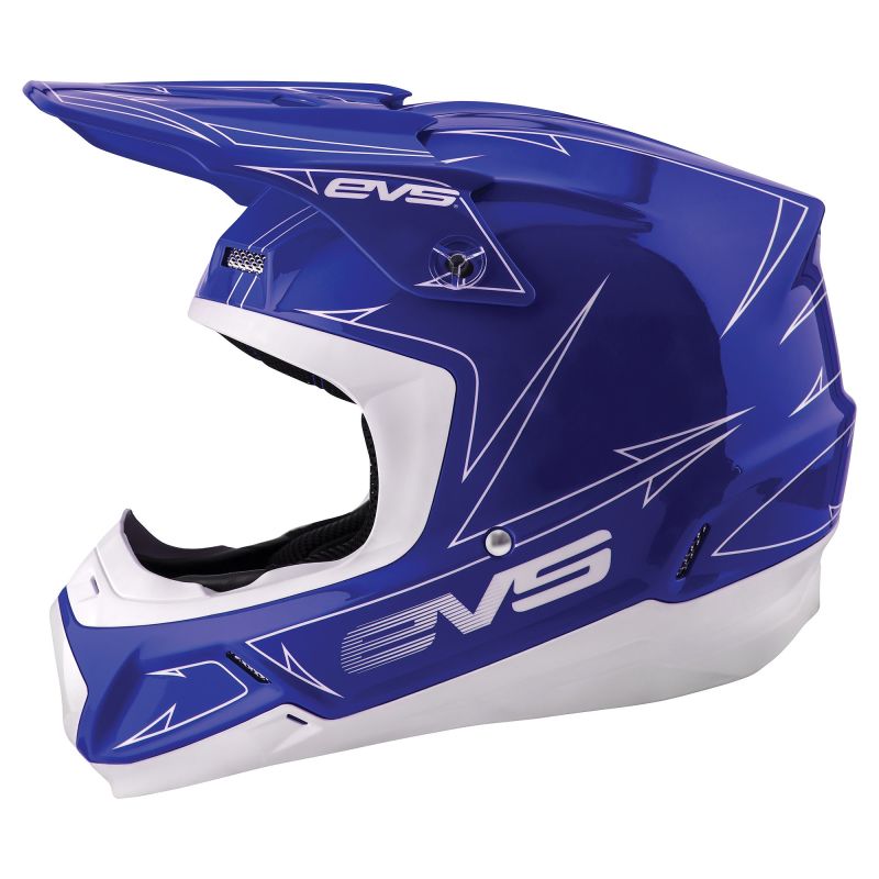 EVS T5 Pinner Helmet Blue White - Small Helmets and Accessories EVS