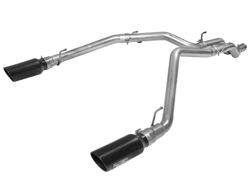 aFe MACHForce XP DPF-Back Exhaust 3in SS w/ 5in Black Tips 2014 Dodge Ram 1500 V6 3.0L EcoDiesel DPF Back aFe