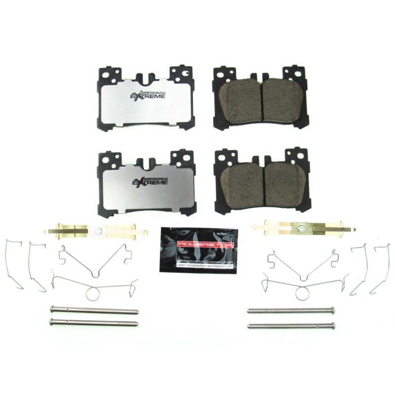 Power Stop 2018 Lexus LC500 Rear Z26 Extreme Street Brake Pads w/Hardware Brake Pads - Performance PowerStop