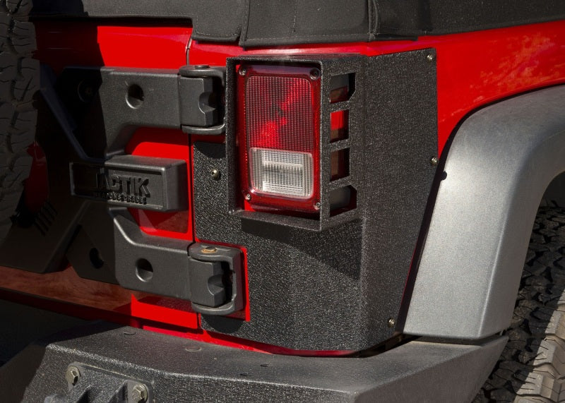 Rugged Ridge XHD Corner Guard Rear 07-18 Jeep Wrangler JK 2-Door Body Armor & Rock Rails Rugged Ridge