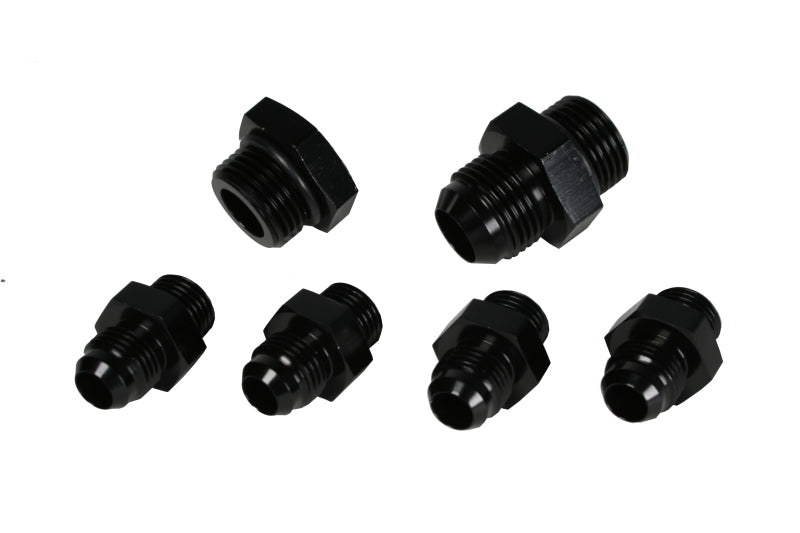 Aeromotive A4 Regulator Fitting Kit (for two (2) carbs) (4) AN-06/(1) AN-10/(1) AN-10 Plug) Fittings Aeromotive