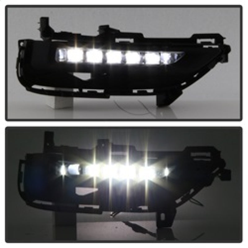 Spyder Honda Accord Coupe 2016-2017 OEM LED Fog Lights W/Switch- Clear FL-HA2016-2D-LED-C Fog Lights SPYDER