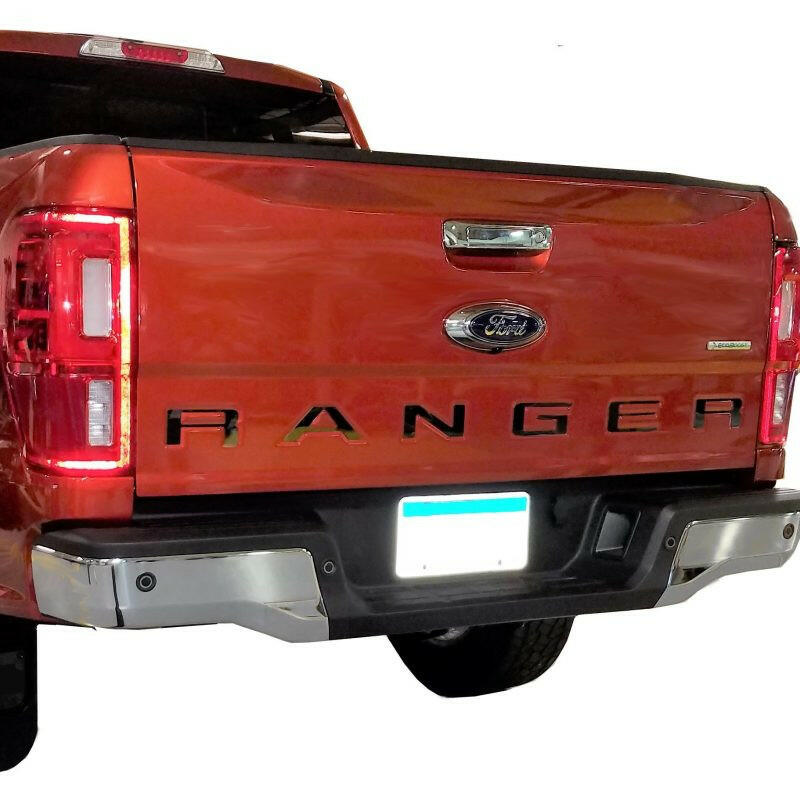 Putco 19-20 Ford Ranger - Black Platinum Tailgate Letters RANGER Exterior Trim Putco