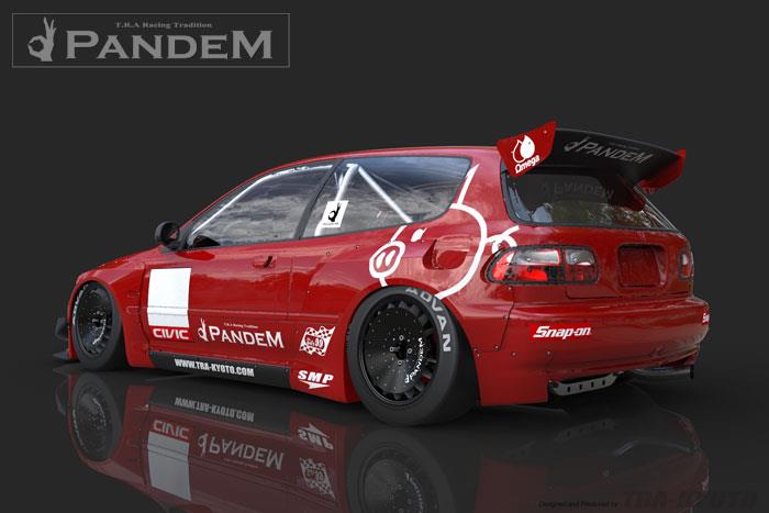 GReddy Pandem 92-98 Honda Civic Hatchback (EG) Rocket Bunny Full Wide-Body Aero Kit V1.5 Body Kits GReddy
