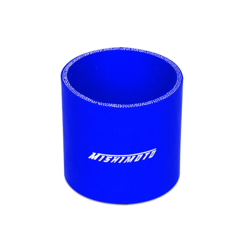 Mishimoto 3.0 Inch Blue Straight Coupler Silicone Couplers & Hoses Mishimoto