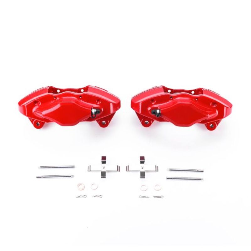 Power Stop 08-14 Subaru Impreza Rear Red Calipers w/o Brackets - Pair Brake Calipers - Perf PowerStop