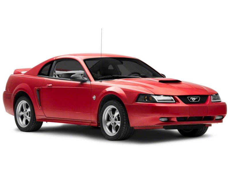 Raxiom 99-04 Ford Mustang Axial Series Headlights w/ Sequential LED Bar- Blk Housing (Clear Lens) Headlights Raxiom