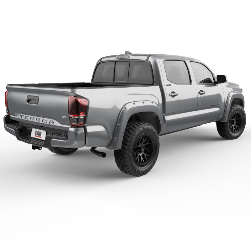 EGR 16+ Toyota Tacoma w/Mudflap Bolt-On Look Color Match Fender Flares - Set - Silver Sky Fender Flares EGR