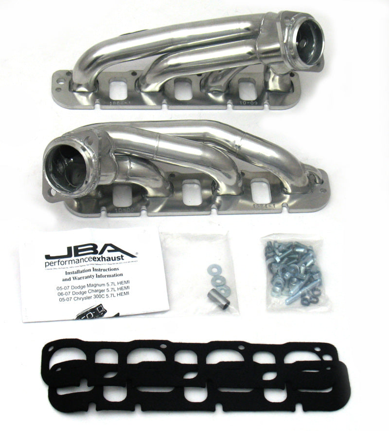 JBA 09-20 Chrysler 5.7L HEMI 1-3/4in Primary Silver Ctd Cat4Ward Header Headers & Manifolds JBA