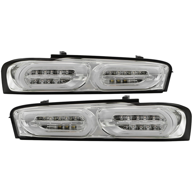 Spyder Chevy Camaro 16-18 (Do Not Fit Halogen Model) LED Tail Lights Chrome ALT-YD-CCAM16LED-SEQ-C Tail Lights SPYDER