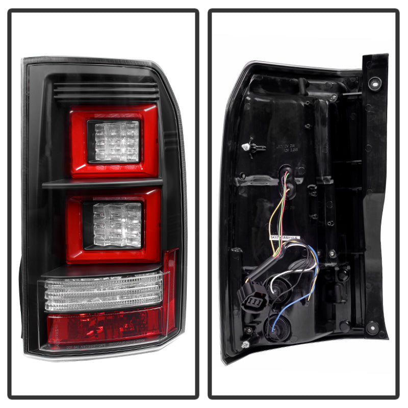 Spyder Land Rover Discovery LR4 10-14 Light Bar LED Tail Lights Black ALT-YD-LRDLR410-LBLED-BK Tail Lights SPYDER