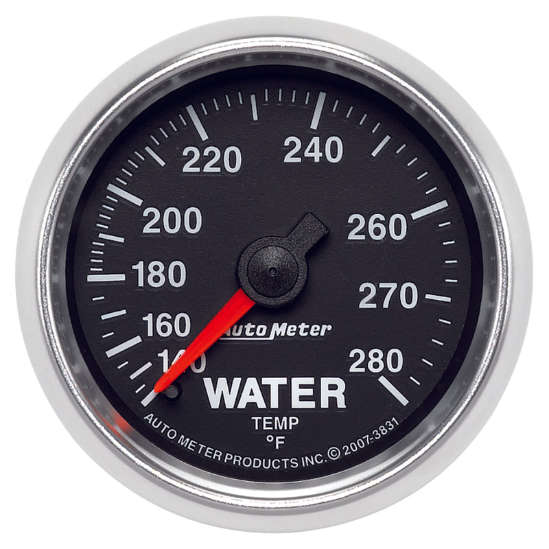 AutoMeter Gauge Water Temp 2-1/16in. 140-280 Deg. F Mechanical Gs Gauges AutoMeter
