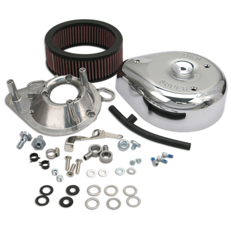 S&S Cycle 99-06 BT Teardrop Air Cleaner Kit for Super E/G Carb Air Intake Components S&S Cycle