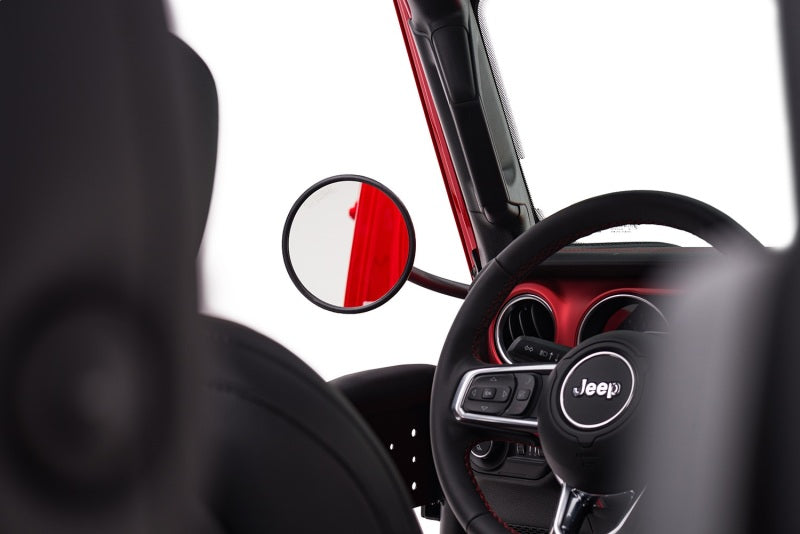 Rugged Ridge 18-20 Jeep Wrangler JL/JT (2dr + 4dr Excl. Rubicon 392) Round Trail Mirror Exterior Trim Rugged Ridge