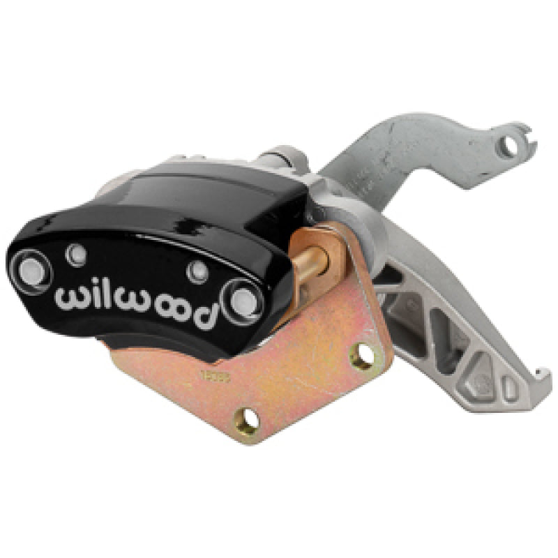 Wilwood RH MC4 Mechanical Parking Brake Caliper - 2.00in Bracket - 1.10in Disc - Black Brake Calipers - Perf Wilwood