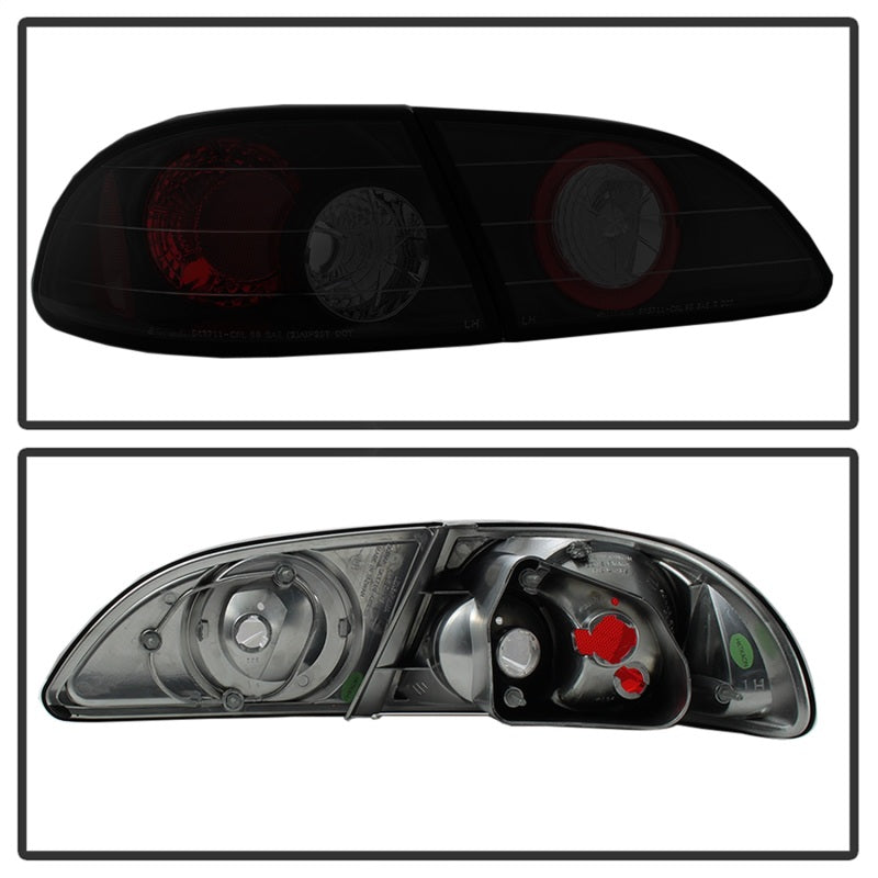 Spyder Toyota Corolla 98-02 Euro Tail Lights Black Smoke ALT-YD-TC98-BSM Tail Lights SPYDER