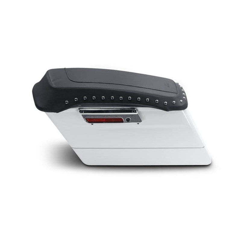 Mustang 80-07 Harley Early FL Touring Saddlebag Lid Covers w/Studs- Black Seat Covers Mustang Motorcycle