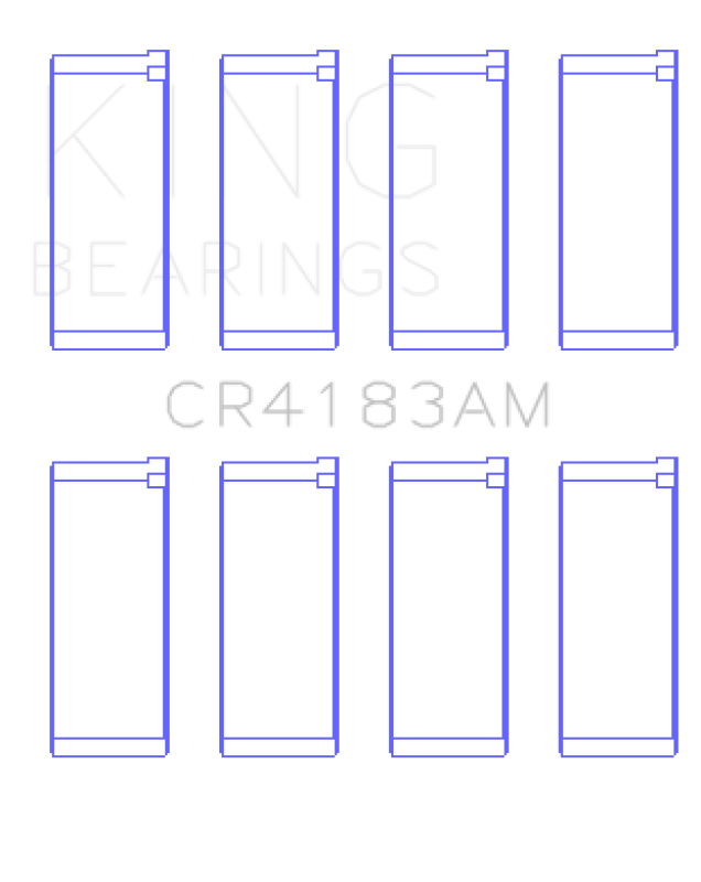 King Engine Bearings Chrysler/Mitsubishi 122ci 2.0L (Size STD) Rod Bearing Set Bearings King Engine Bearings