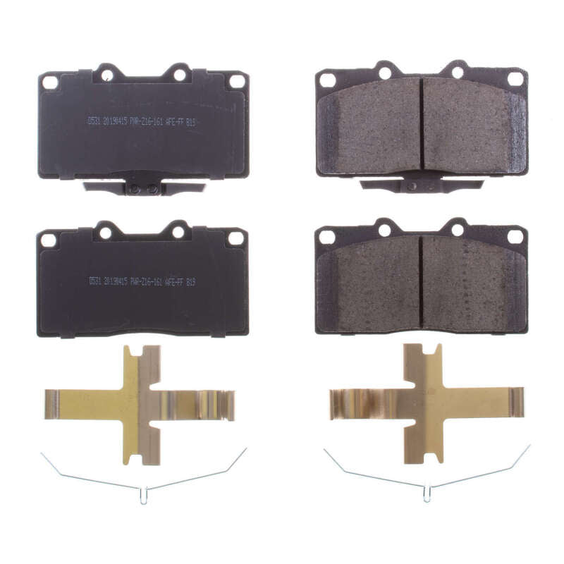 Power Stop 91-96 Dodge Stealth Front Z17 Evolution Ceramic Brake Pads w/Hardware Brake Pads - OE PowerStop