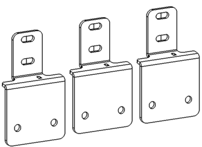 Go Rhino 05-26 Nissan Frontier (4dr) Dominator Xtreme Side Step Mounting Brackets - Tex. Blk Brackets Go Rhino