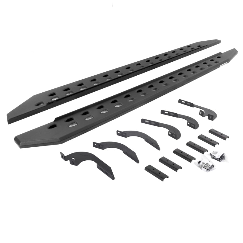Go Rhino 05-22 Toyota Tacoma DC 4DR RB20 Slim Running Boards Kit (Incl. Brackets) - Tex. Blk Running Boards Go Rhino