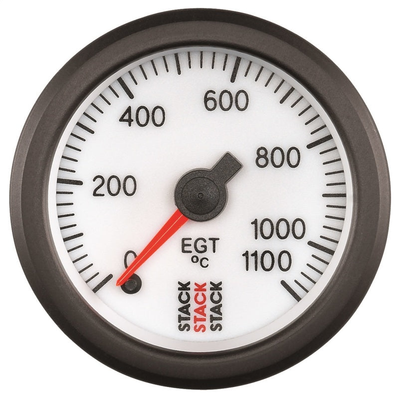 Autometer Stack 52mm 0-1100 Deg C Pro Stepper Motor Exhaust Gas Temp Gauge - White Gauges AutoMeter