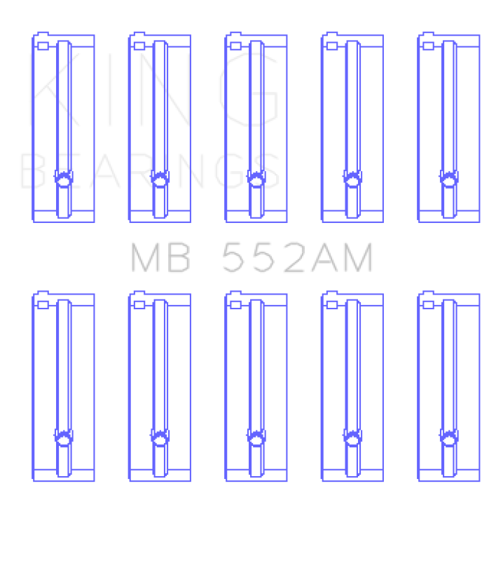 King Engine Bearings Toyota 3T/Tg/12T/4Tg (Size +0.25mm) Main Bearing Set Bearings King Engine Bearings