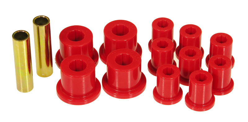 Prothane 76-86 Jeep CJ5/CJ7 Rear Spring & Shackle Bushings - Red Bushing Kits Prothane