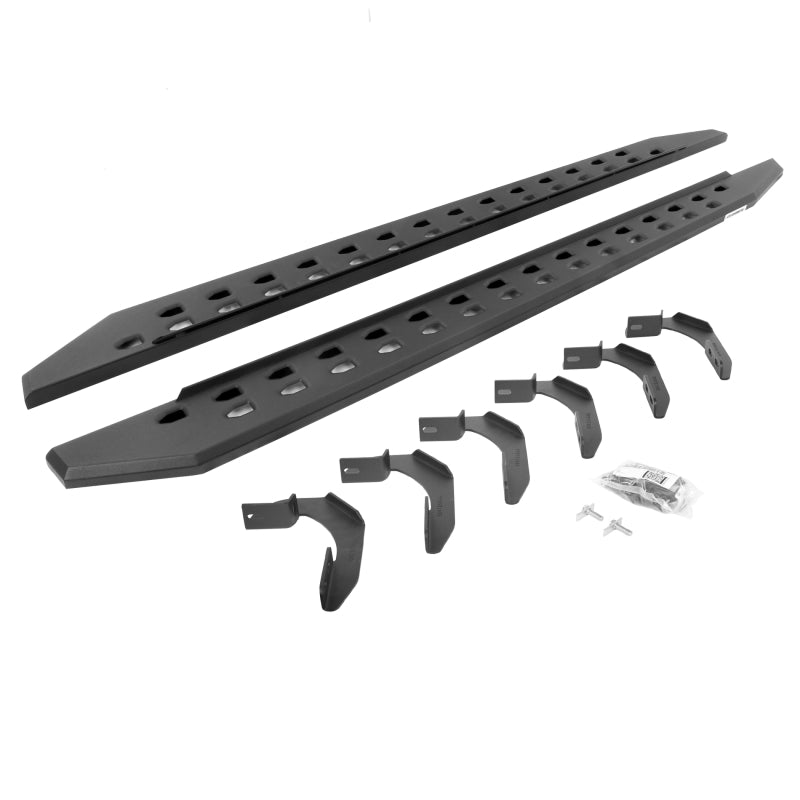 Go Rhino 04-14 Ford F-150 Super Cab 4DR RB20 Slim Running Boards Kit (Incl. Brackets) - Tex. Blk Running Boards Go Rhino