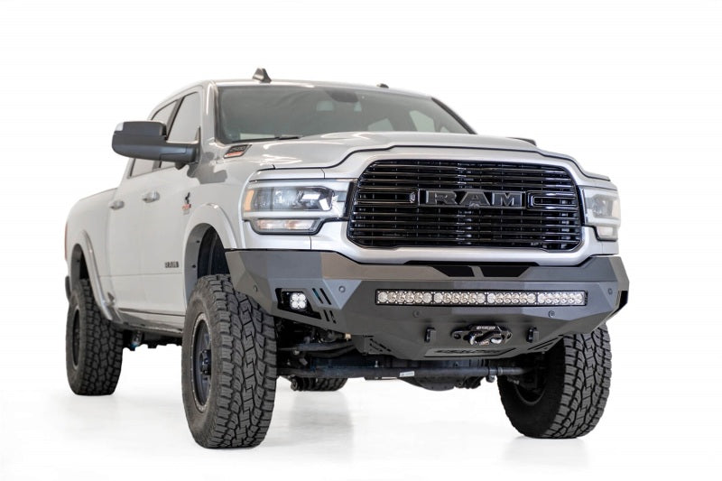 Addictive Desert Designs 19-20 RAM 2500/3500 Hammer Black Stealth Fighter Front Bumper Bumpers - Steel Addictive Desert Designs