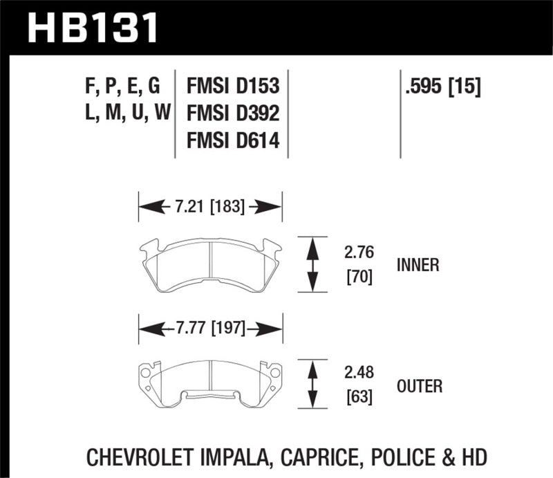 Hawk HPS Street Brake Pads Brake Pads - Performance Hawk Performance