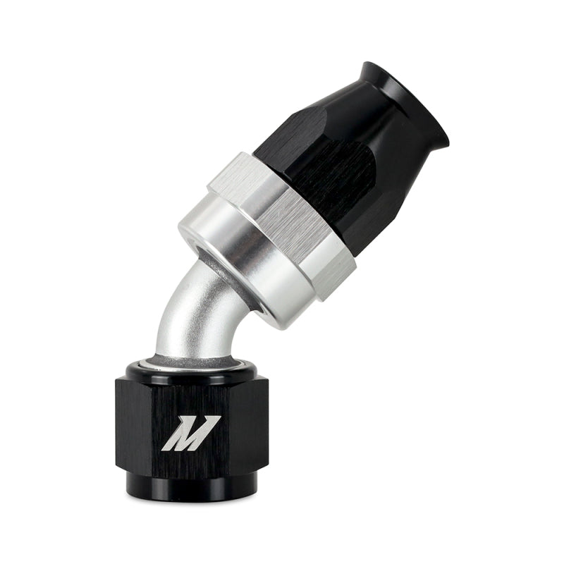 Mishimoto Aluminum PTFE -8AN 45 Degree Fitting Black Fittings Mishimoto