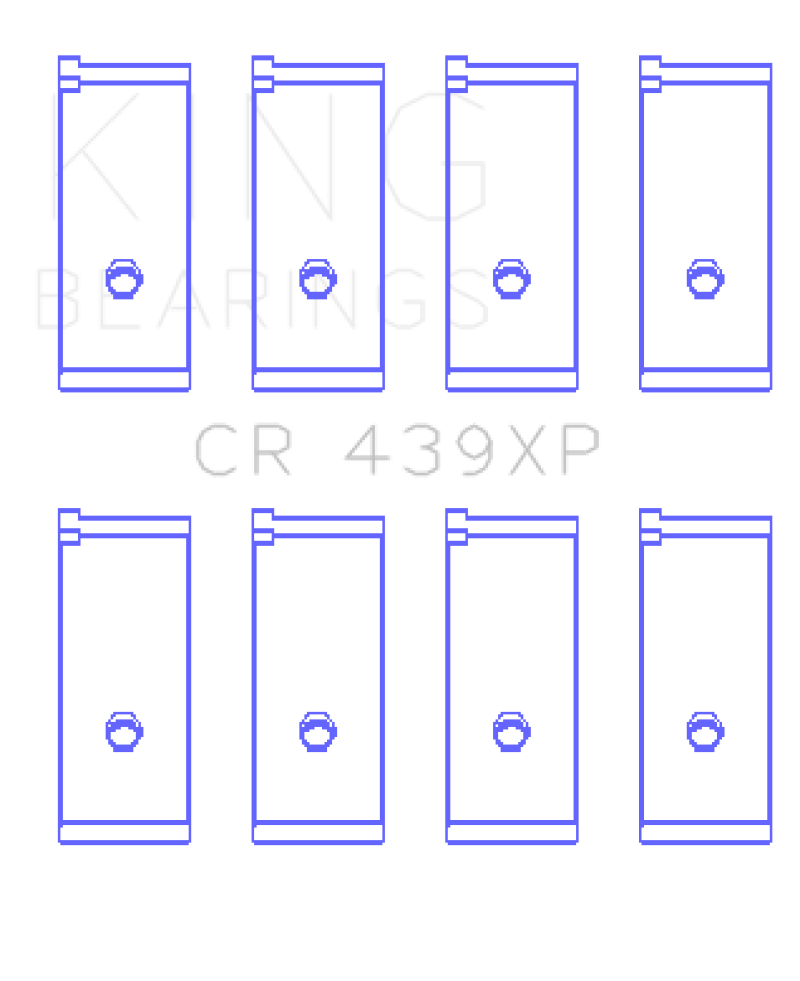 King Engine Bearings Acura B17A1/B18A1/B18B1 (Size 0.25mm) Performance Rod Bearing Set Bearings King Engine Bearings