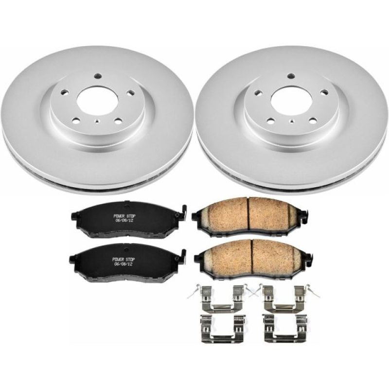 Power Stop 08-12 Infiniti EX35 Front Z17 Evolution Geomet Coated Brake Kit Brake Kits - Performance Blank PowerStop