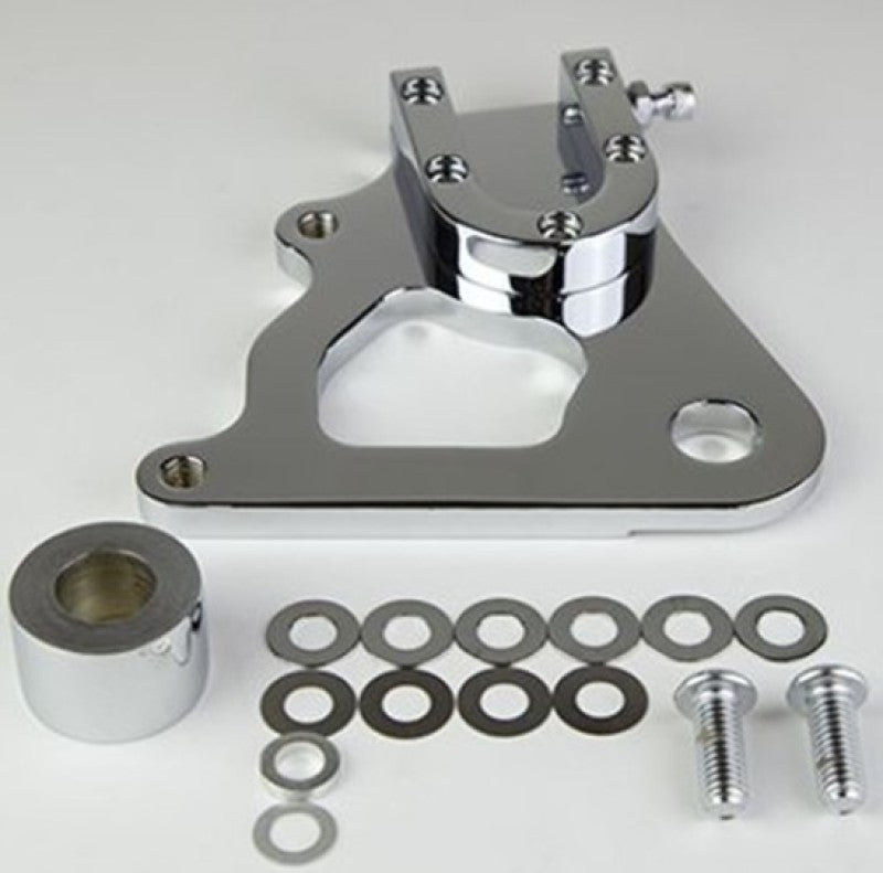 Wilwood Caliper Mounting Kit Chrome w/Bracket GP310 1984-99 Dyna Brake Hardware Wilwood