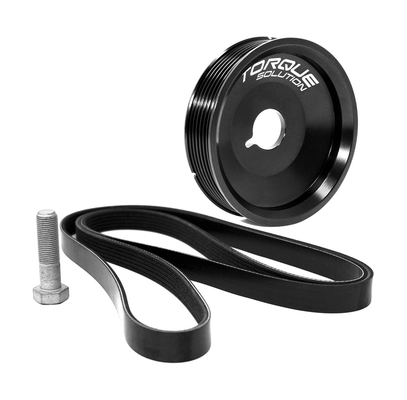 Torque Solution Underdrive Crank Pulley Porsche Boxster/Cayman/996/997 w/o AC (Excl Turbo Engines) Pulleys - Crank, Underdrive Torque Solution