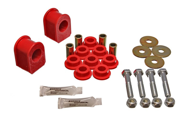 Energy Suspension 99-04 Ford F-250 4WD Red 30mm Rear Sway Bar Bushing Set Bushing Kits Energy Suspension
